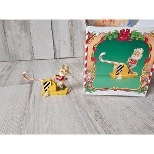 Enesco puffy Sandi zimnicki railroad elf North Pole village rare vintage